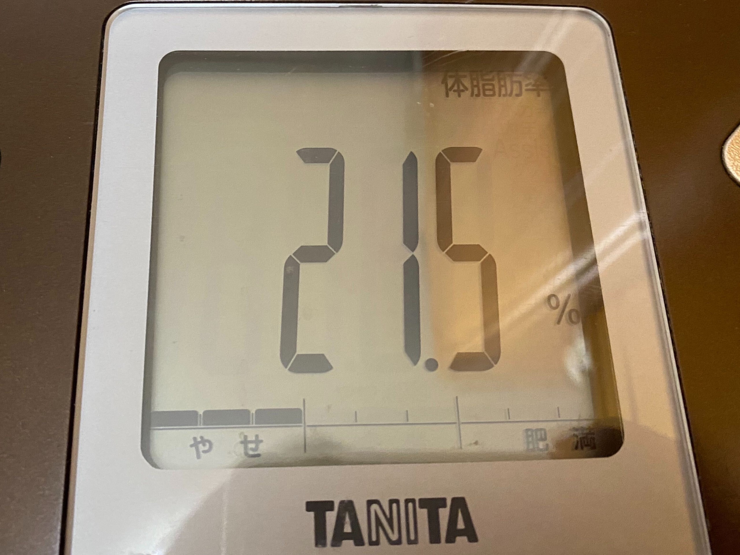 断食前の体脂肪率