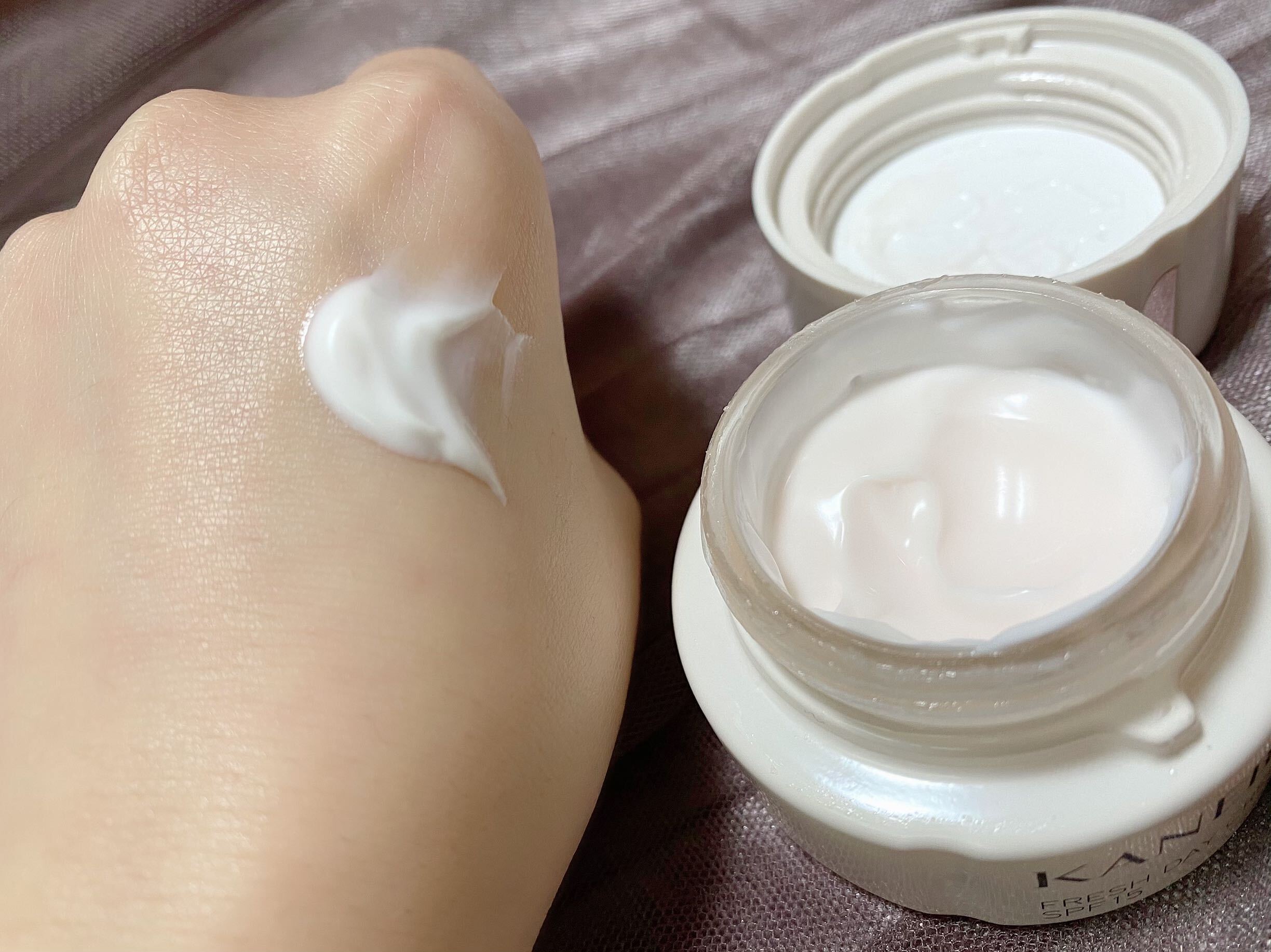 フレッシュデイクリームのテクスチャー