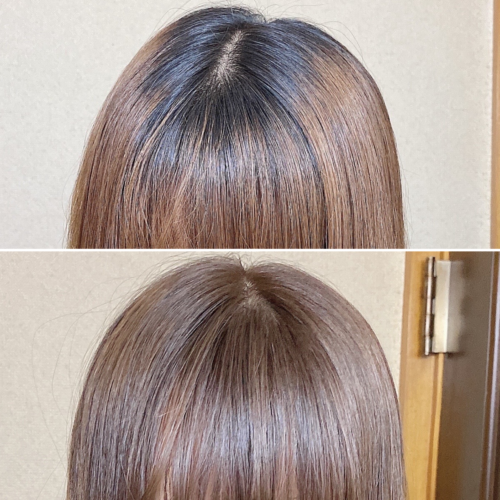 セルフカラー before after