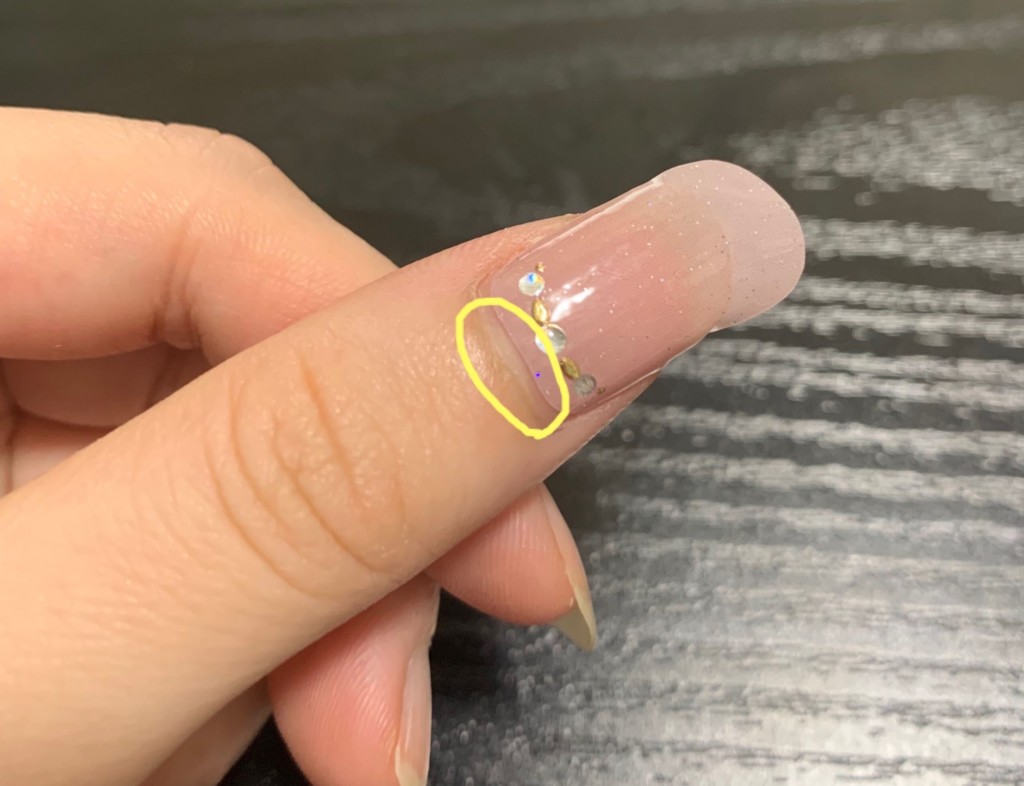 ネイルシール　貼り方